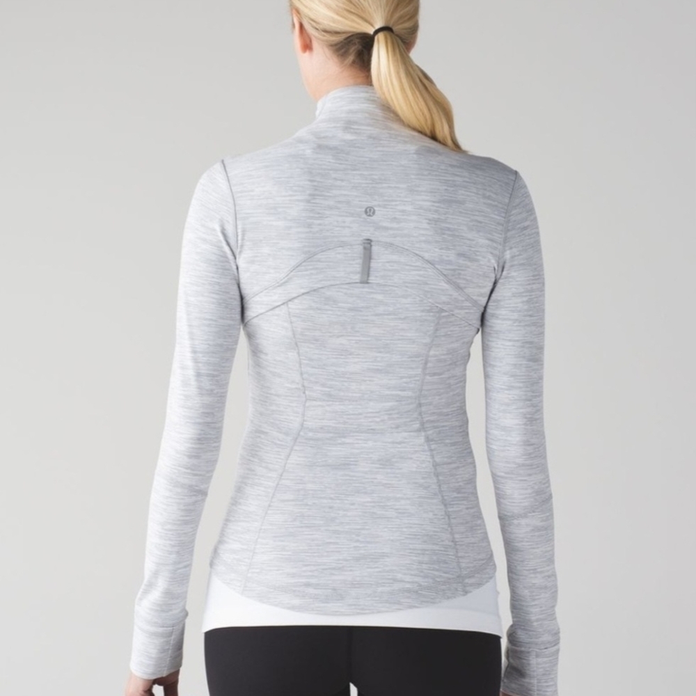 Women's Light Gray Utility Zipper Jacket Lululemon - Picture 2 of 7